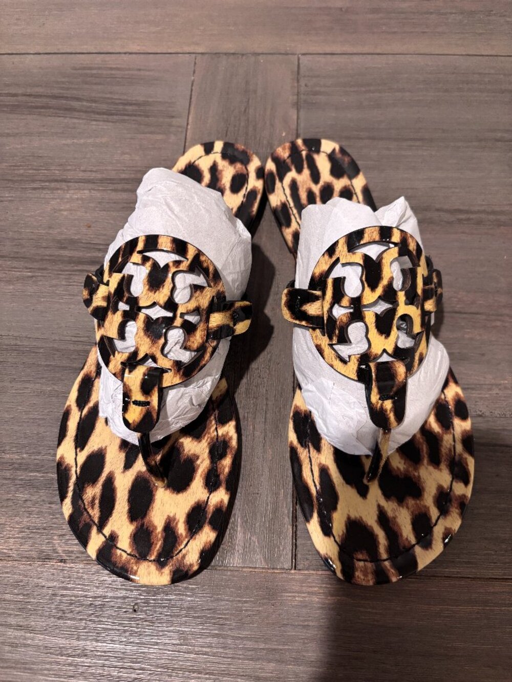 Brand New Tory Burch Miller Leoard Sandals 8